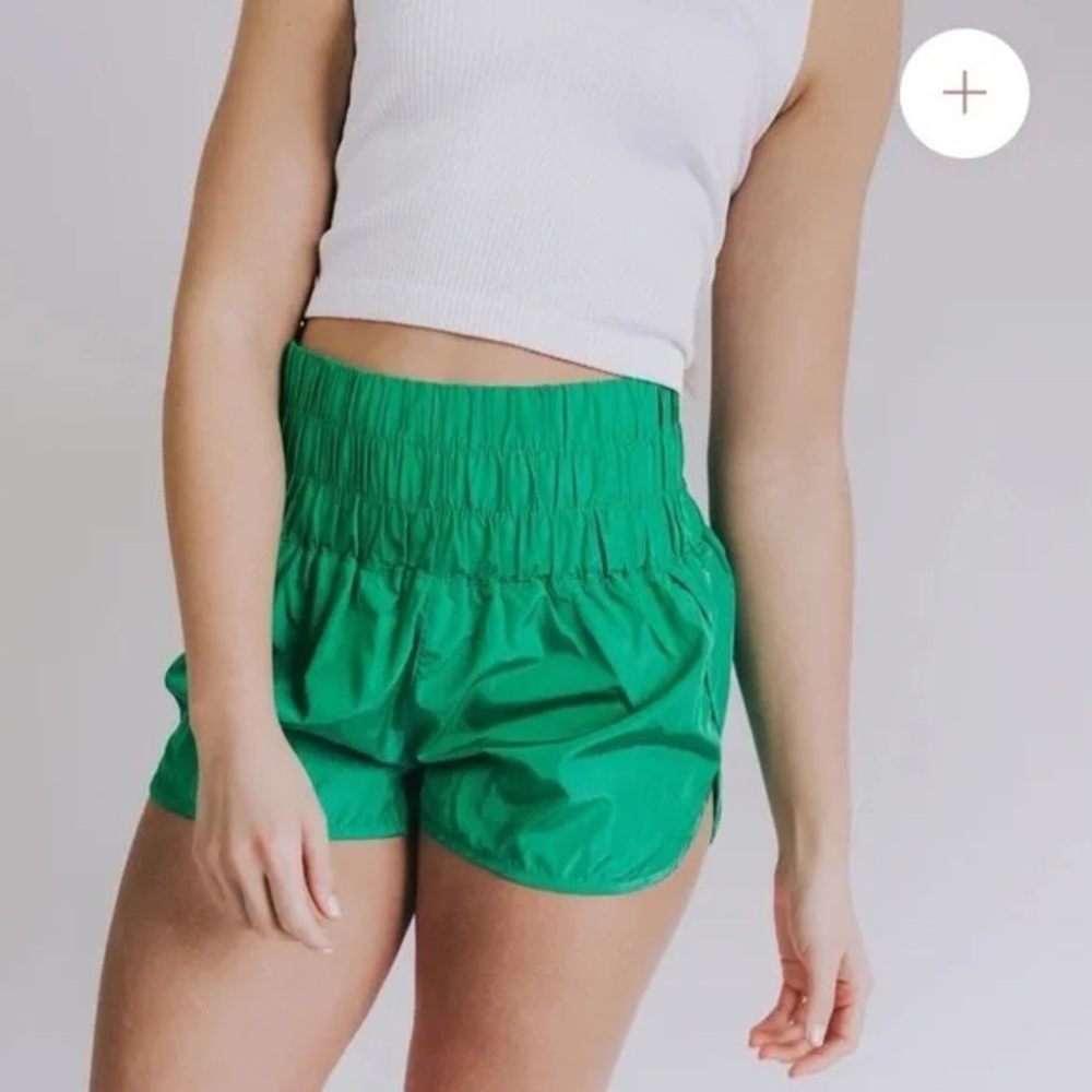 FP Movement by Free People Green High-Waisted Shorts